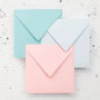 Enveloppes Gommées Carrées Clairefontaine - Paquet de 20 - 14x14cm - Papier Premium Bleu