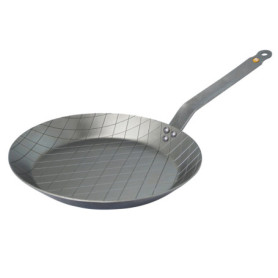 Poêle à Steak en Acier MINERAL B 28 cm - De Buyer, Fabriquée en France