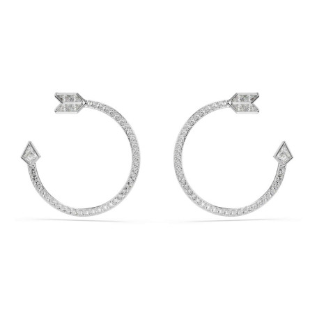 Boucles d'oreilles pendantes Idyllia en cristal blanc - Swarovski