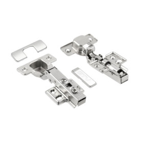 Charnières invisibles GTV INHC avec fermeture amortie - Lot de 2