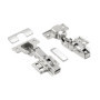 Charnières invisibles GTV INHC avec fermeture amortie - Lot de 2