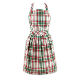 Tablier DII Nordic Christmas en Coton à Motif Écossais