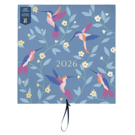 Calendrier Mural Familial 2026 - Busy B avec Pochettes et Autocollants
