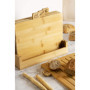 Lot de 4 planches à découper en bambou avec support - Excelsa Eco Living