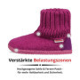 Chaussons en Laine Giesswein Kramsach Beere pour Enfants