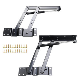 Paire de Charnières à Ressort pour Table Basse - Mécanisme de Levage Pratique