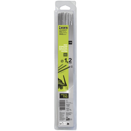 Baguettes de Soudage Inox TIG ER308L - 108 Pièces Ø 1,2 mm