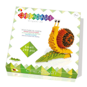 CreativaMente Créagami - Kit Origami Escargot Coloré