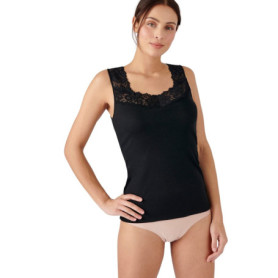Débardeur Douceur Soyeuse Thermolactyl Femme Noir - Taille 42-44