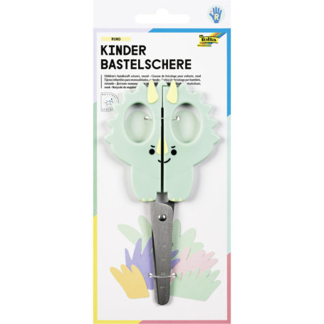 Ciseaux Enfants Dinosaure Folia - 16 cm, Sécurité et Amusement
