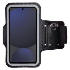 Brassard de Sport CoverKingz pour Samsung Galaxy S24 FE - Noir avec Compartiment pour Clés
