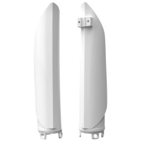 Ensemble de protections de fourche Polisport en polypropylène blanc pour motos BETA