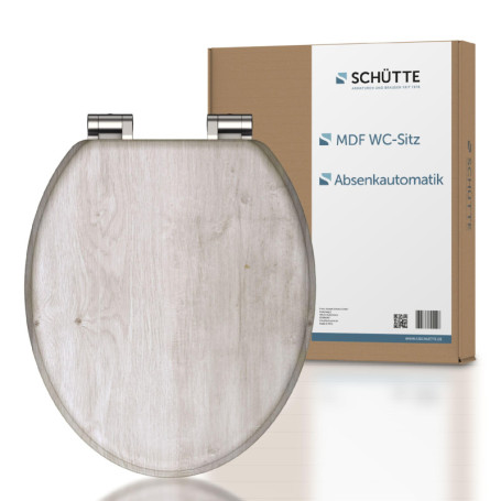 Siège de Toilette Schütte Lightwood avec Abaissement Automatique en Bois