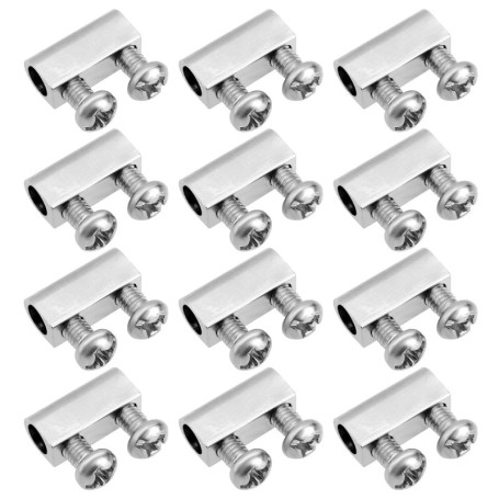 Kit de 50 serre-câbles en acier pour jardinage et bricolage