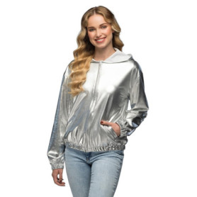 Veste Rave Métallique Boland pour Fête et Carnaval - Style Rétro Unisexe
