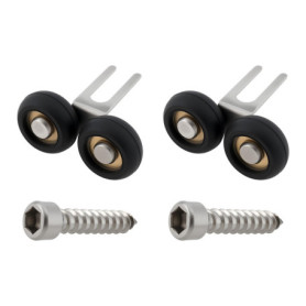 Lot de 2 Roulettes de Guidage Supérieures pour Porte Coulissante - SG Store