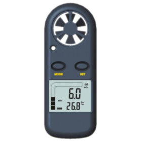 Anémomètre Thermomètre Digital Compact avec Écran LCD
