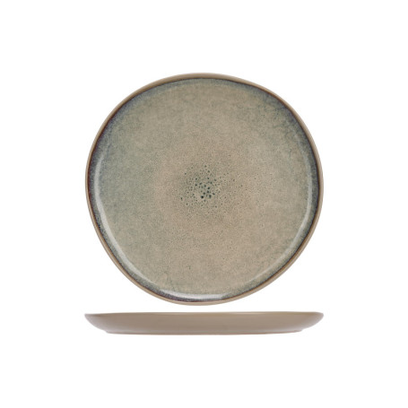 Lot de 6 Assiettes Plates en Grès Oona Sand - Cosy & Trendy