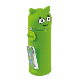 Trousse à Crayons Emoji COLOP MARKY en Silicone Vert