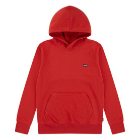 Sweat à Capuche Levi's Batwing pour Enfants - Rouge Pompeian