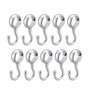 Lot de 10 Crochets Ronds en Acier Inoxydable pour Vêtements et Serviettes
