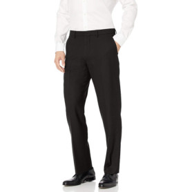 Pantalon Habillé Extensible Infroissable pour Homme - Noir - Amazon Essentials