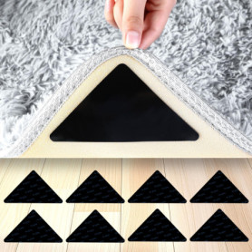 Tapis Antidérapant AiQInu - Lot de 8 Grippers Lavables pour Sols Lisses