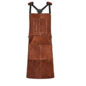 Tablier de Soudage en Cuir VEVOR avec 6 Poches - Protection Ignifuge