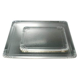 Plateaux Traiteur Argent - 25 Pièces 28x42 cm