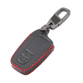 Happyit Étui en Cuir Rouge pour Clé de Voiture Toyota CHR et Prius