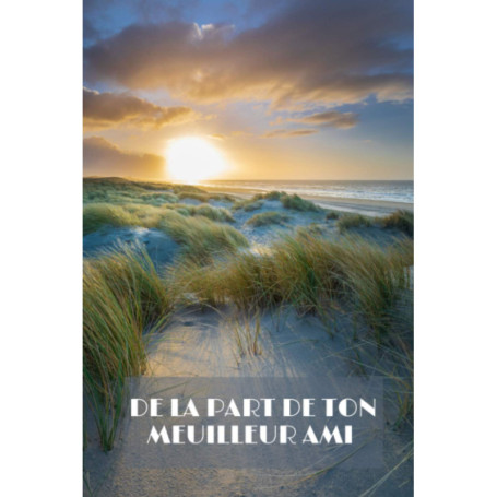 Carnet de Notes A5 - De la Part de Ton Meilleur Ami | 140 Pages Lignées