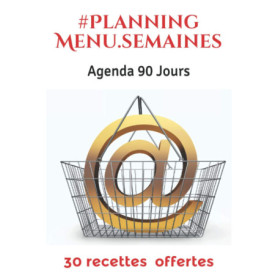 Agenda de Planification de Menus sur 90 Jours avec Recettes Incluses
