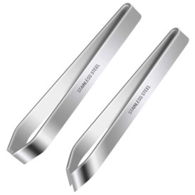 Pince à Chevrons en Acier Inoxydable - Set de 2 pour Écailles et Arêtes