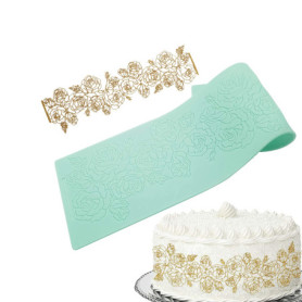 Tapis en Silicone à Dentelle pour Décoration de Gâteaux