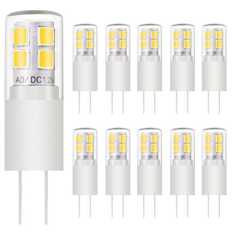 Ampoules LED G4 2W 200LM - Équivalent 15-20W Halogène - Pack de 10