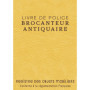 Registre Professionnel pour Brocanteurs et Antiquaires - Livre de Police en Imitation Cuir Jaune