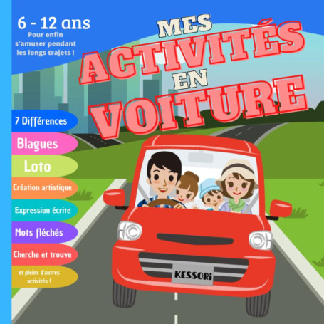 Cahier d'activités pour enfants en voiture - Jeux et découvertes pour trajets amusants