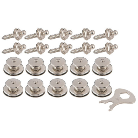 Lot de 10 vis à tôle New Marine avec clé - 4,2 x 16 mm