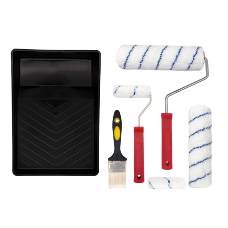 Kit Complet de Peinture 8 Pièces avec Rouleaux et Pinceau - hzexun