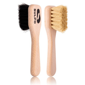 SULPO Lot de 2 Brosses à Crème et Chaussures - Douces et Ergonomiques