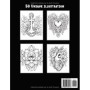 Livre de Coloriage de Tatouages Uniques pour Adultes