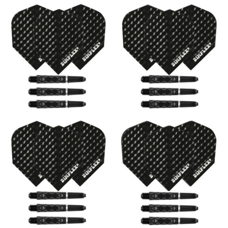 Lot de 4 jeux de tiges et ailettes de fléchettes Dimplex - Harrows