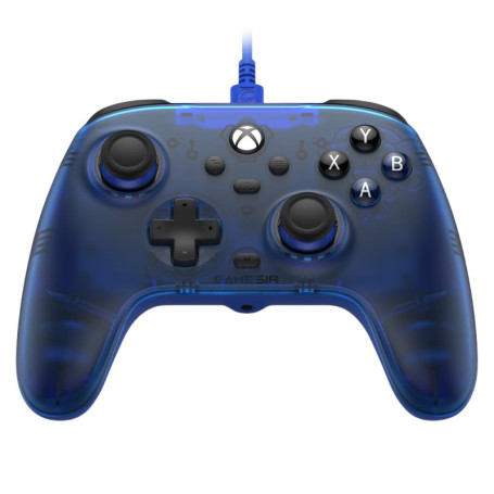 GameSir T7 Manette Filaire pour Xbox et PC - Plug and Play, Effet Hall, Bleu