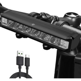 Lampe Vélo Avant LeuKoles 1800 Lumens - LED Rechargeable Étanche