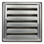 Grille de Ventilation Inox 100mm avec Moustiquaire Anti-Insectes - DOMUX
