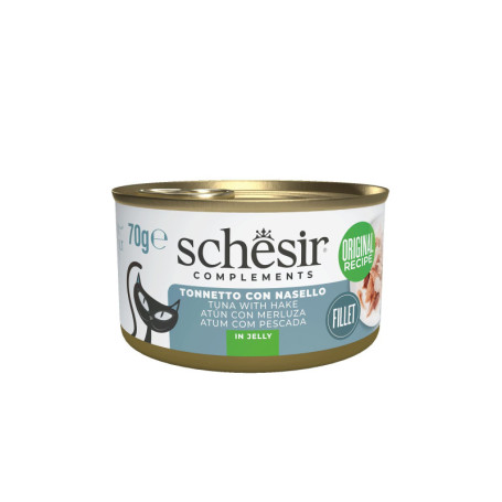 Schesir en Jelly au Ton et Aloès - Nourriture Humide pour Chats 12 x 70 g