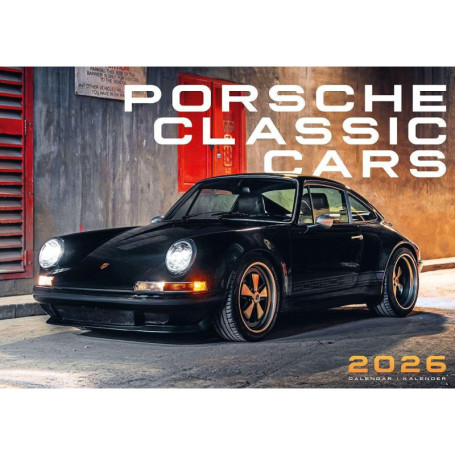 Calendrier Porsche Classic Cars 2026 avec Photographies HDR