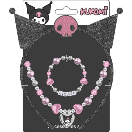 Set de Bijoux Hello Kitty avec Bandeau, Collier et Bracelet Kawaii