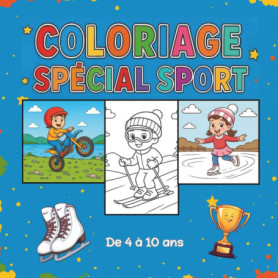 Livre de Coloriage Sportif pour Enfants de 4 à 10 Ans