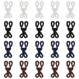 TRKETK 20 Crochets de Couture Cachés en Métal et Tissu